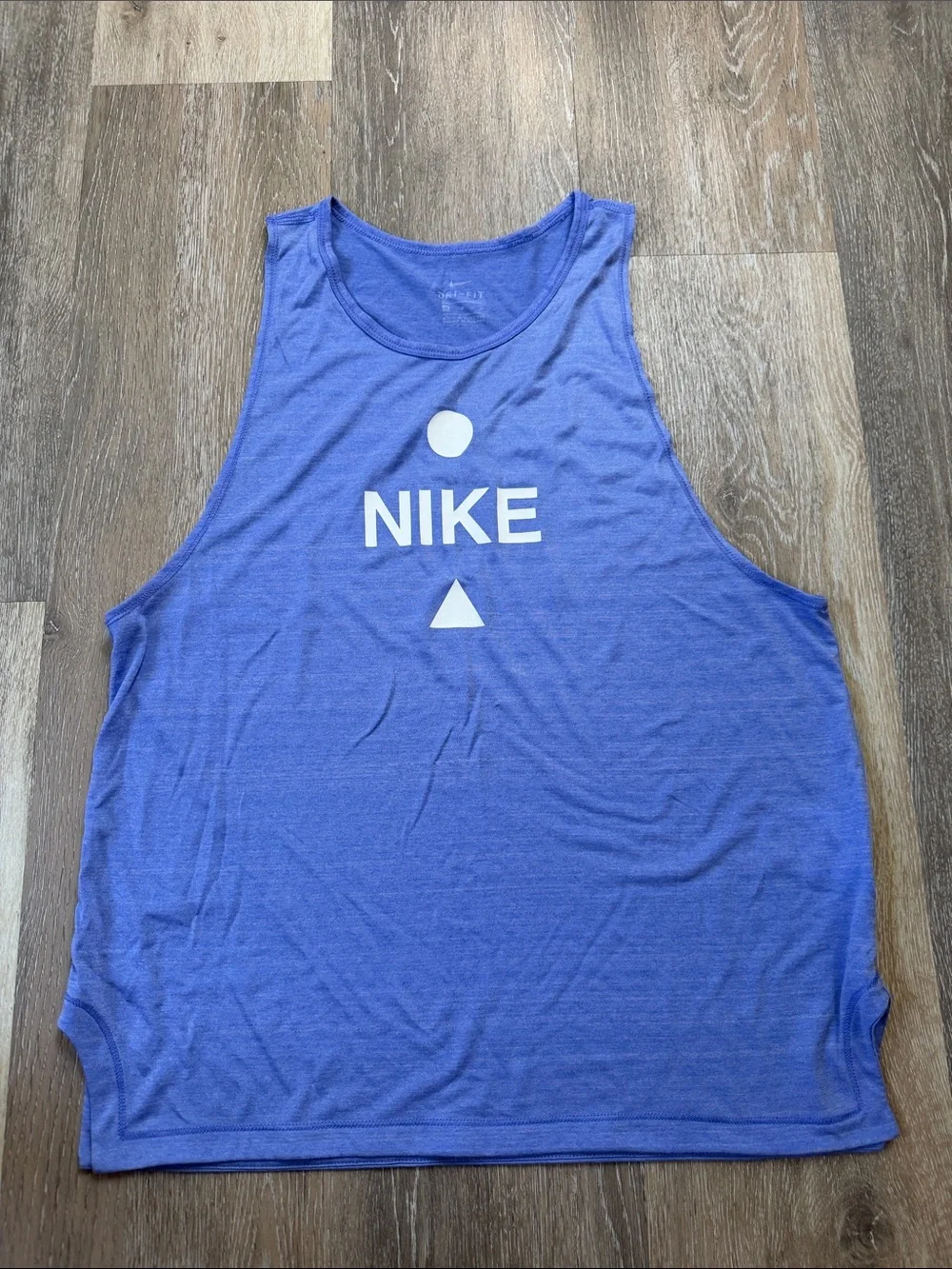 Nike Blue-Purple Graphic Muscle Tank